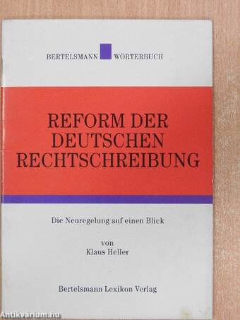 Reform der deutschen Rechtschreibung