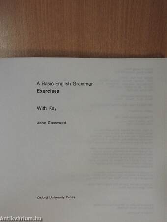 A Basic English Grammar - Exercises