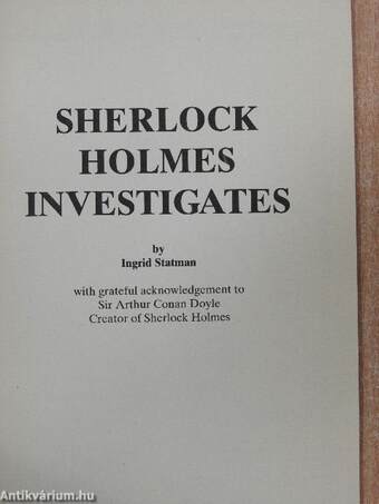 Sherlock Holmes Investigates