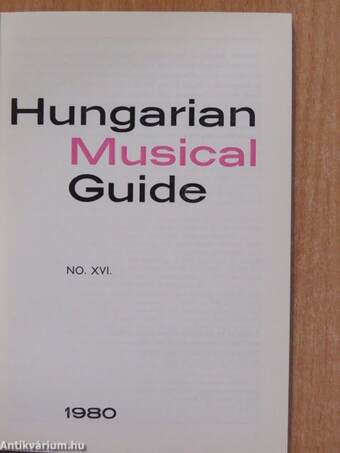 Hungarian Musical Guide XVI.