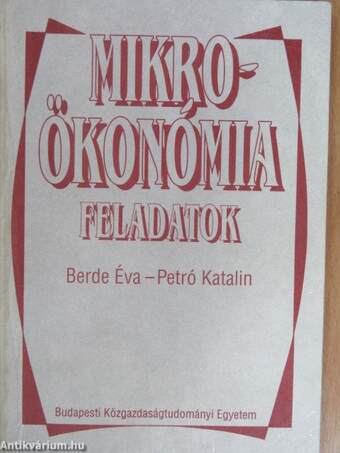 Mikroökonómia feladatok