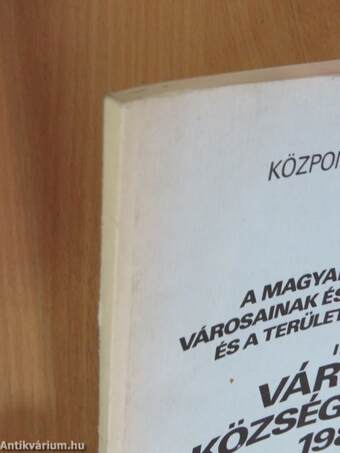 A Magyar Népköztársaság városainak és községeinek névtára és a területi számjelrendszer I.