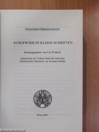 Ausgewählte kleine Schriften