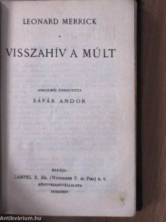 Ujabb humoreszkek/Visszahív a múlt/Mara és egyéb történetek/Az éjszakák/Az első lopás. Jóka ördöge