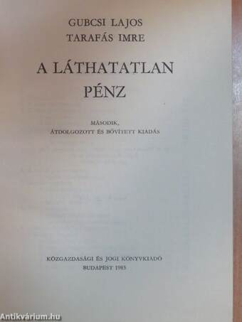 A láthatatlan pénz