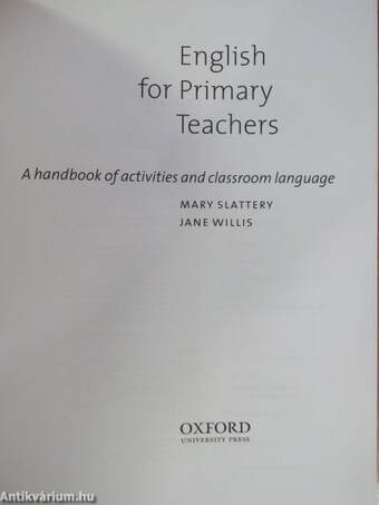 English for Primary Teachers - CD-vel