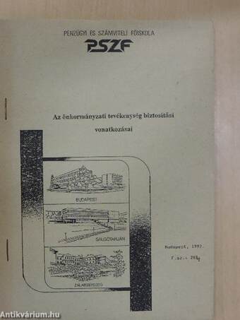 Az önkormányzati tevékenység biztosítási vonatkozásai