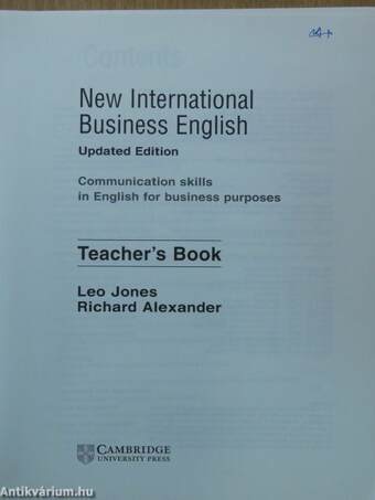 New International Business English - Teacher's Book