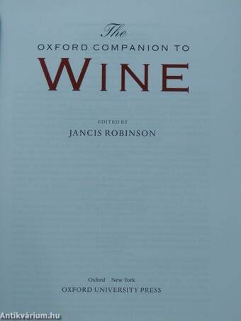 The Oxford Companion to Wine