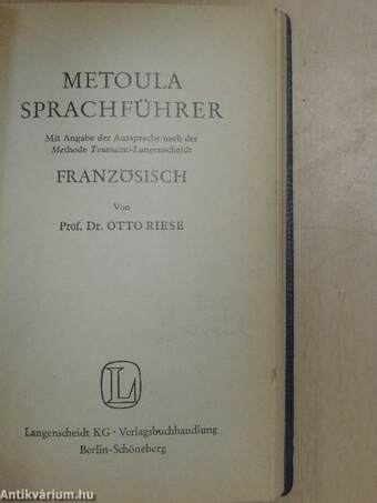 Metoula Sprachführer - Französisch