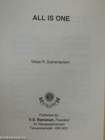 All Is One