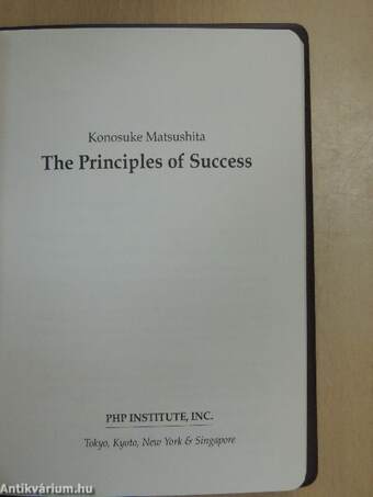 The Principles of Success