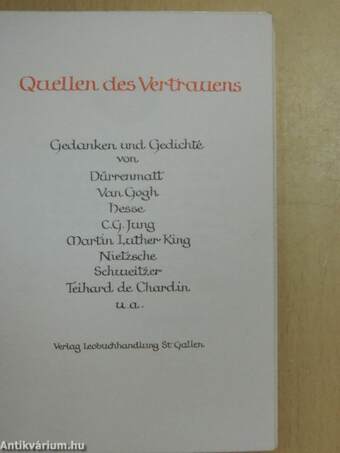 Quellen des Vertrauens