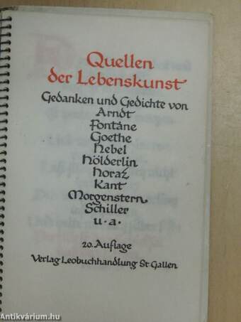 Quellen der Lebenskunst