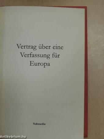 Vertrag über eine Verfassung für Europa