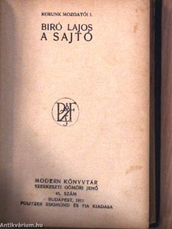 Kis drámák/A sajtó/Szolgák országa/A' özvegy Karnyóné s két szeleburdiak/Gerson du Malheureux vagy az ördögi mesterségekkel találtatott ifjú