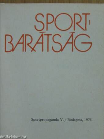 Sportbarátság (minikönyv) (számozott)