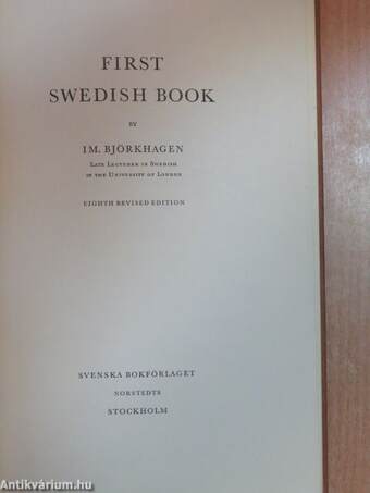 First Swedish Book