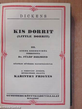 Kis Dorrit I-IV.