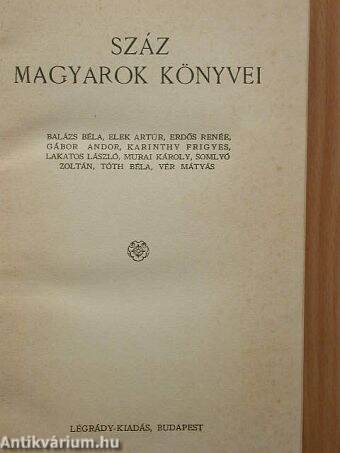 Száz magyarok könyvei IV.