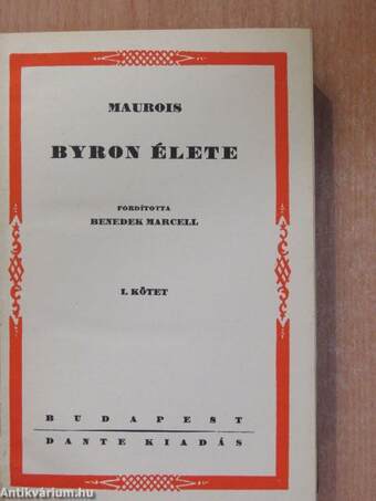 Byron élete I-II.