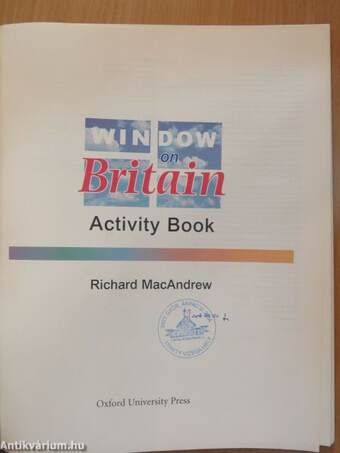 Window on Britain - Activity Book - DVD-vel