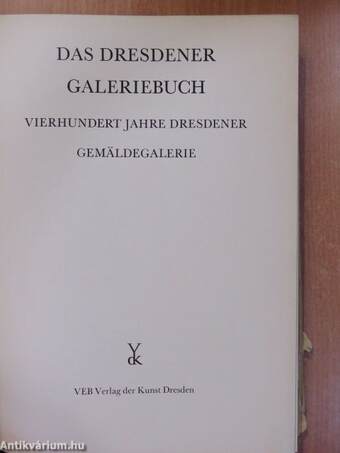 Das Dresdener Galeriebuch