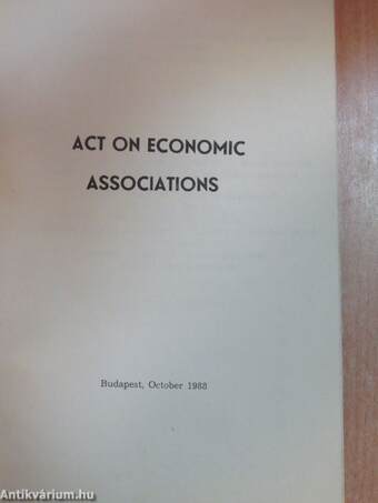 Act on Economic Associations