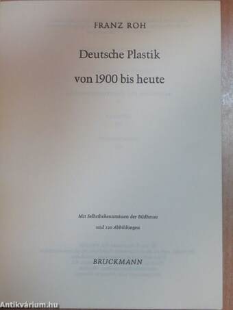 Deutsche Plastik von 1900 bis heute