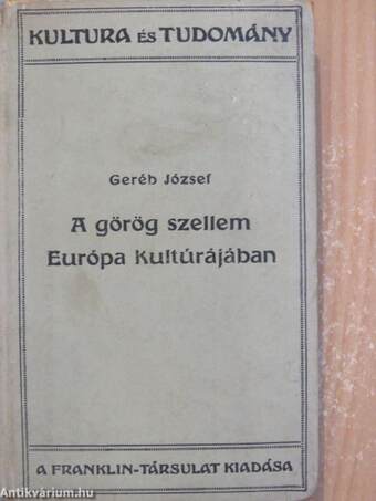 A görög szellem Európa kultúrájában