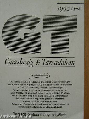 Gazdaság & Társadalom 1992. február-április