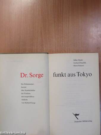 Dr. Sorge funkt aus Tokyo