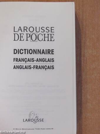 Larousse de Poche Francais-Anglaish, Anglais-Francais Dictionnaire