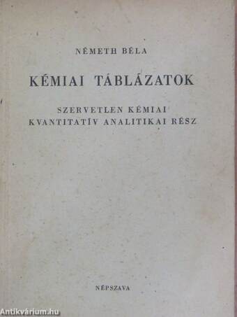 Kémiai táblázatok