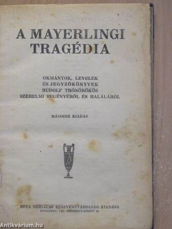 A mayerlingi tragédia