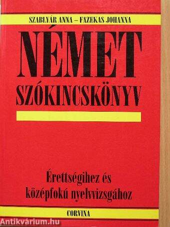 Német szókincskönyv