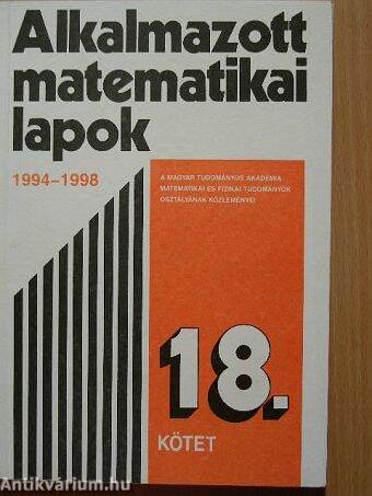 Alkalmazott matematikai lapok 1994-1998.