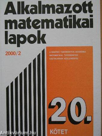 Alkalmazott matematikai lapok 2000/2.