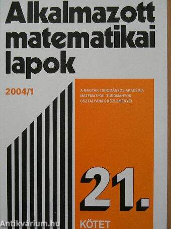 Alkalmazott matematikai lapok 2004/1.
