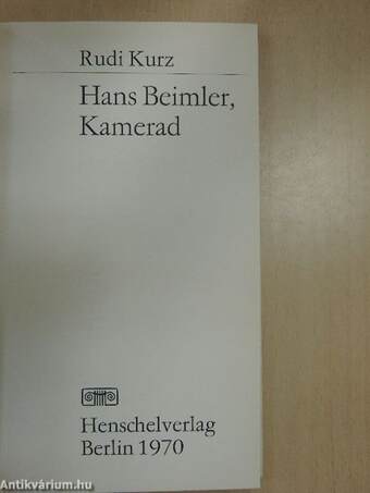 Hans Beimler, Kamerad