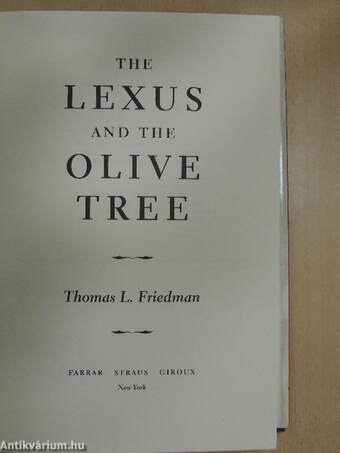 The Lexus and the Olive Tree