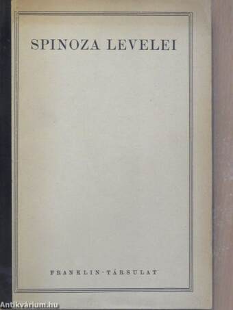 Spinoza levelei