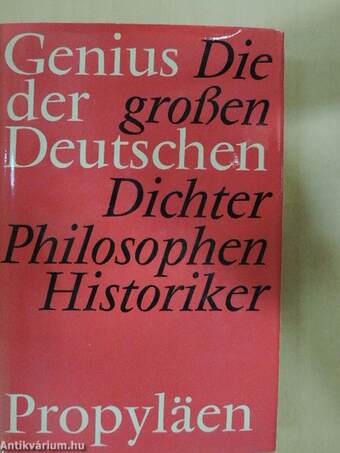 Die großen Dichter/Philosophen/Historiker