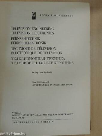 Television engineering, television electronics/Fernsehtechnik, Fernsehelektronik/Technique de Télévision, Électronique de Télévision