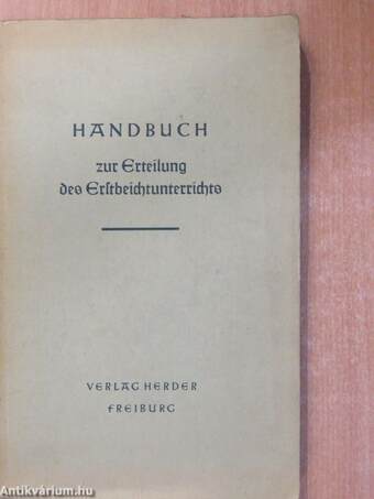 Handbuch zur Erteilung des Erstbeichtunterrichts