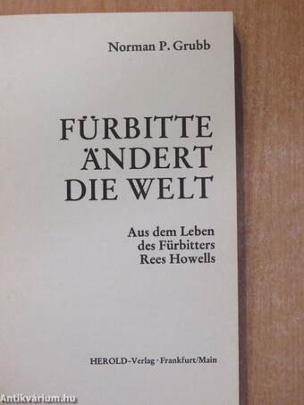 Fürbitte ändert die welt