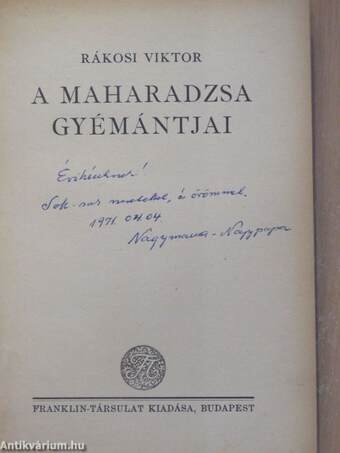 A maharadzsa gyémántjai