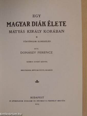 Egy magyar diák élete Mátyás király korában