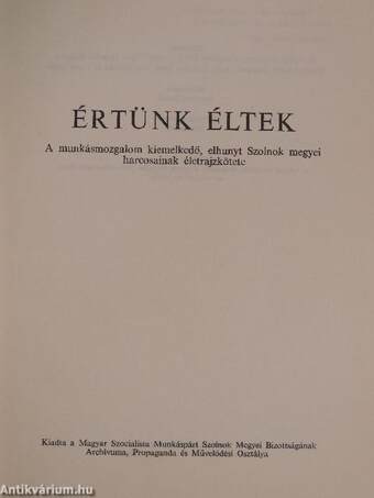 Értünk éltek