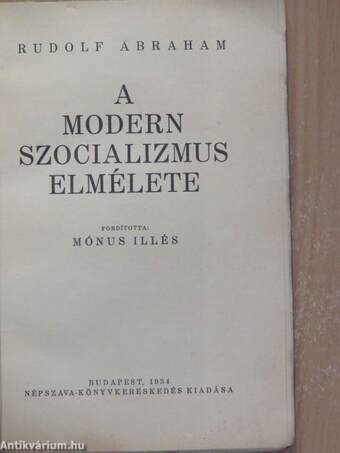 A modern szocializmus elmélete